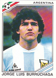 Jorge Luis Burruchaga WC 1986 Argentina samolepka Panini World Cup Story #172